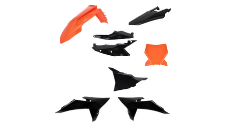 Sada plastů bez chráničů vidlic ACERBIS pro KTM SX 25-26, SXF 25-26 černá/oranž