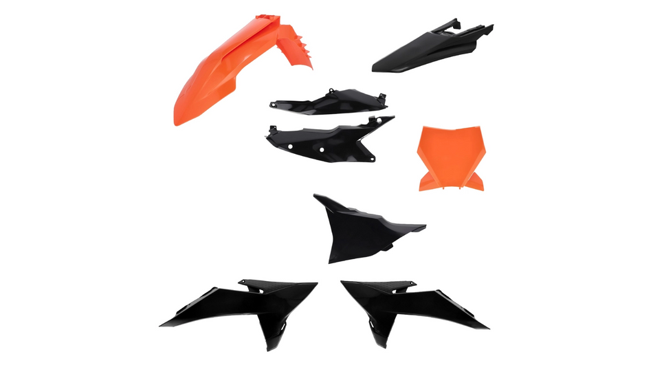Sada plastů bez chráničů vidlic ACERBIS pro KTM SX 25-26, SXF 25-26 černá/oranž