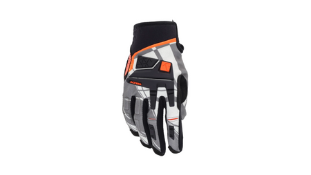 Rukavice ACERBIS CE na motokros a enduro šedá/oranž