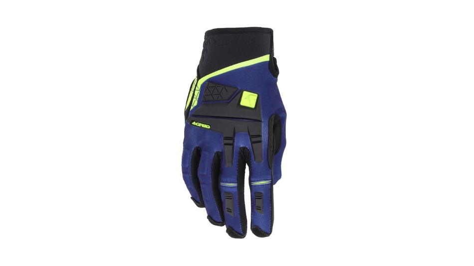 rukavice Acerbis enduro CE modrá/žlutá