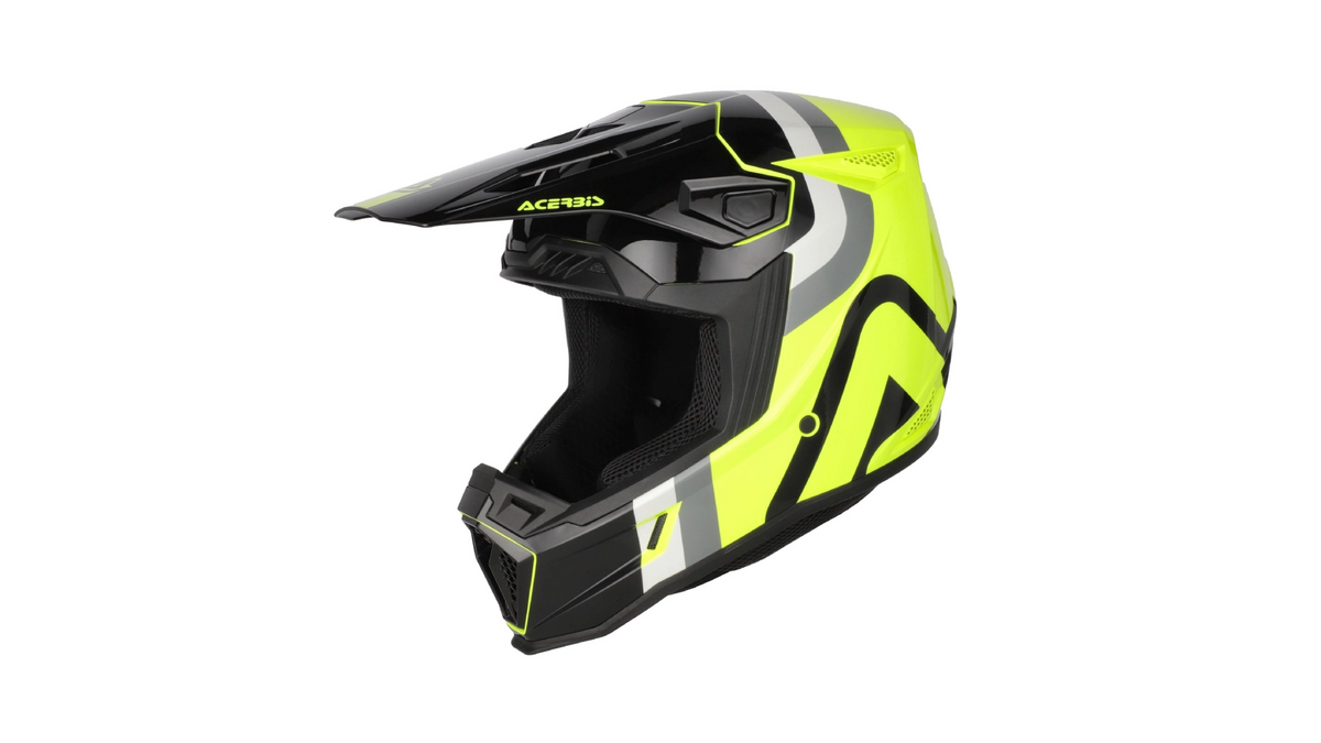 Přilba Acerbis WHOOPS GRAPHIC černá/fluo žlutá
