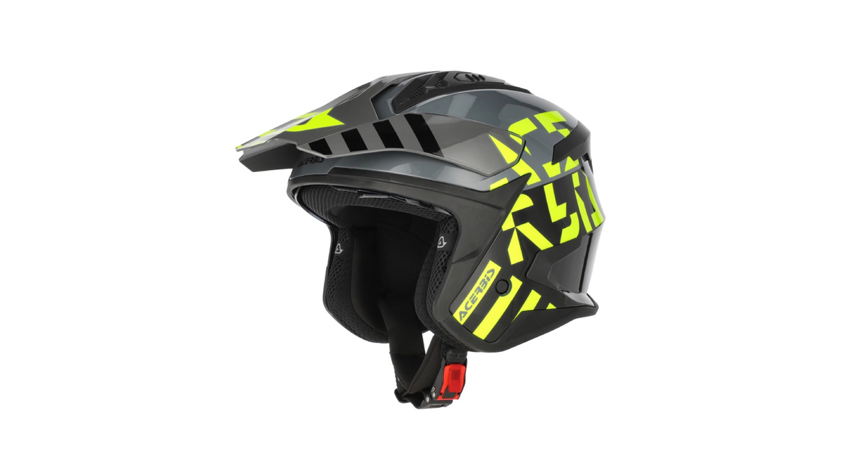 Přilba Acerbis JET ARIA EVO GRAPHIC černá/fluo žlutá