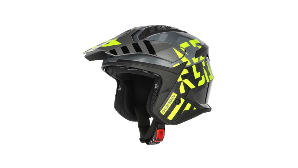 Přilba Acerbis JET ARIA EVO GRAPHIC černá/fluo žlutá