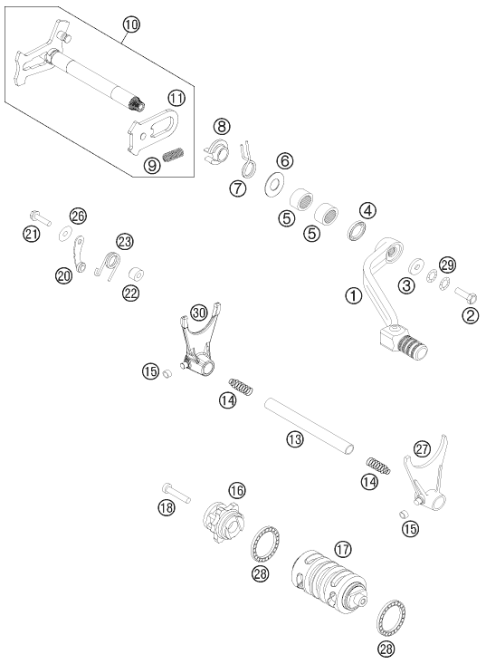 Výkres: 3410 MECHANISMUS ŘAZENÍ