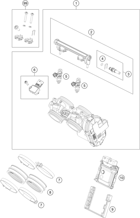 Výkres: 4110 ŠKRTICÍ KLAPKA (THROTTLE BODY)