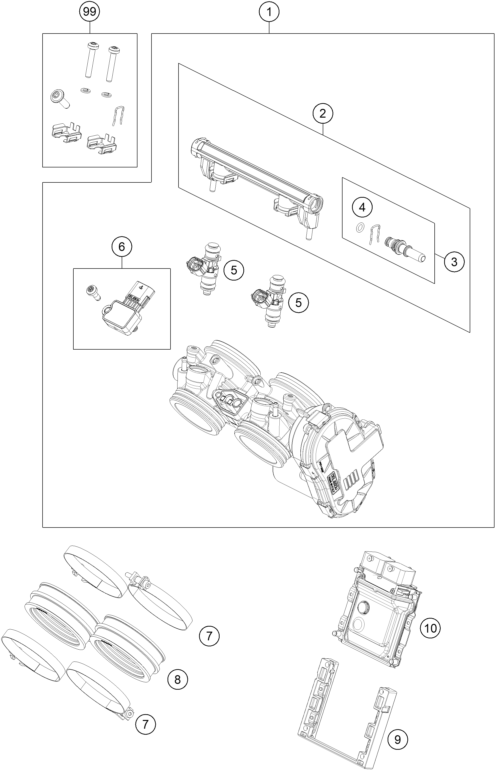 Výkres: 4110 ŠKRTICÍ KLAPKA (THROTTLE BODY)
