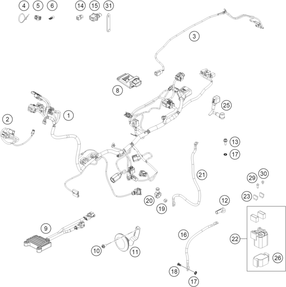 Výkres: 1110 KABELOVÝ SVAZEK