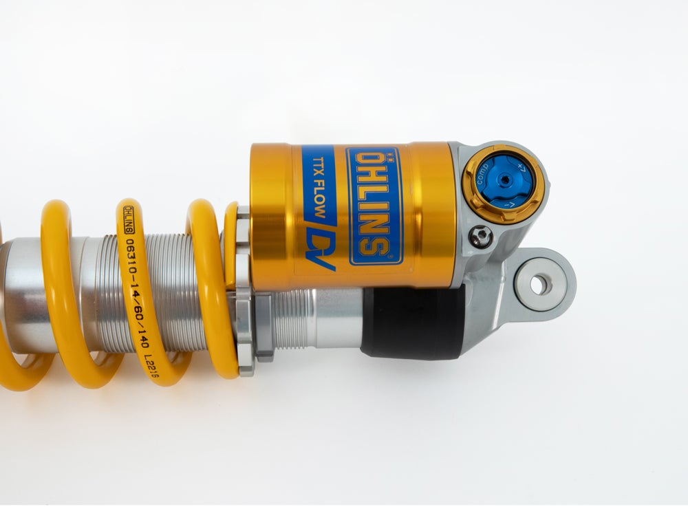 Öhlins TTX Flow DV — zadní tlumič KTM 450–500 EXC-F, 450–500 EXC-F Six days, 300 EXC a další 2024–2026
