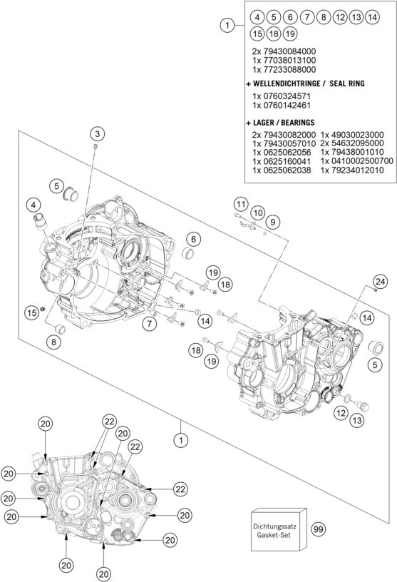 Výkres: 3010 SKŘÍŇ MOTORU