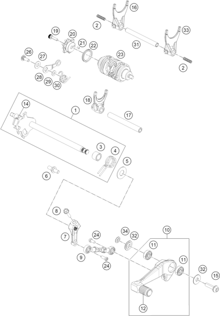 Výkres: 3410 MECHANISMUS ŘAZENÍ