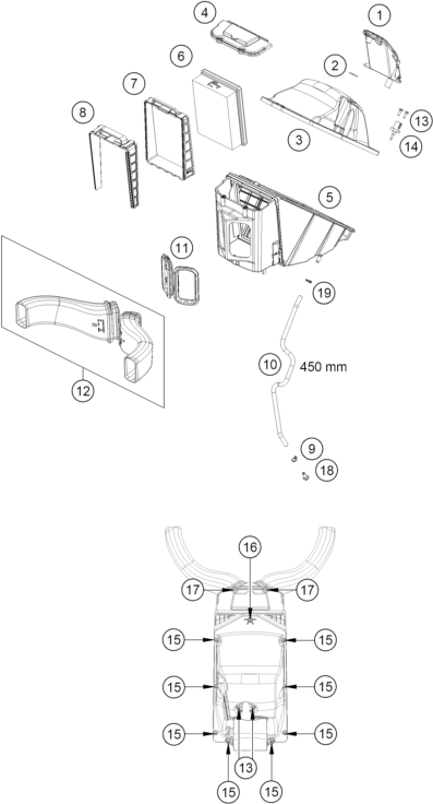 Výkres: 0610 VZDUCHOVÝ FILTR