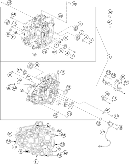 Výkres: 3010 SKŘÍŇ MOTORU