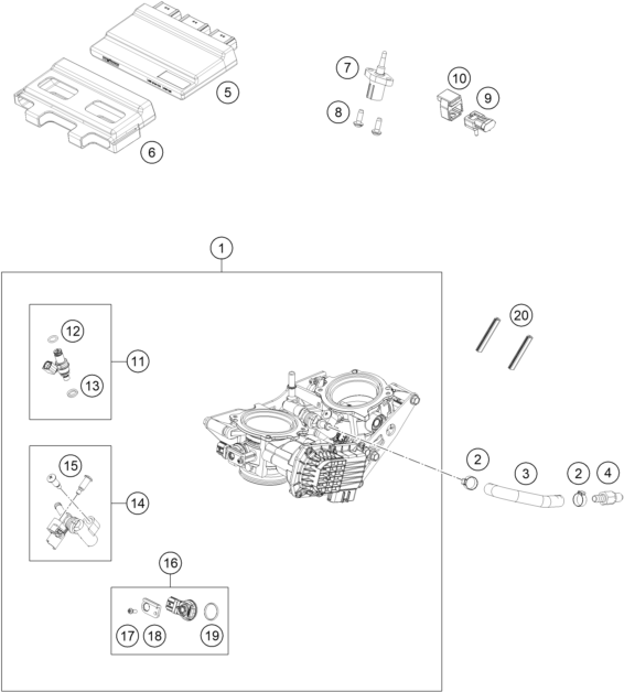 Výkres: 4110 ŠKRTICÍ KLAPKA (THROTTLE BODY)