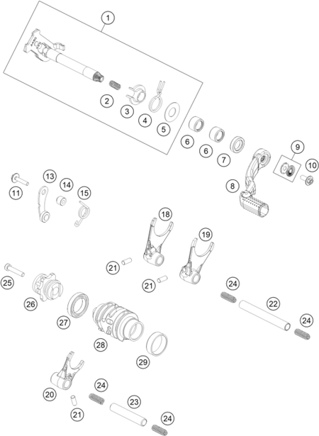 Výkres: 3410 MECHANISMUS ŘAZENÍ