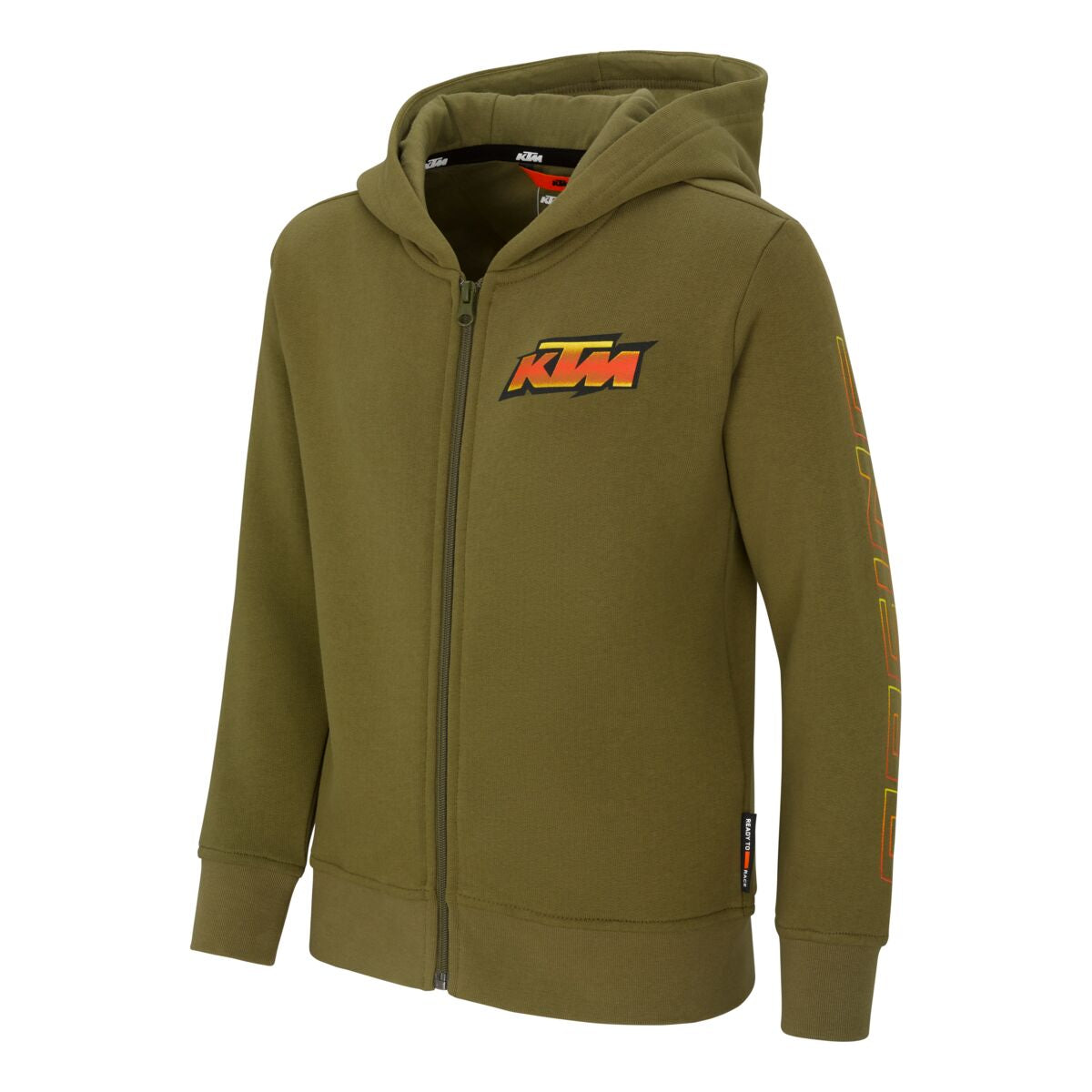 DĚTSKÁ ZÁVODNÍ MIKINA S KAPUČÍ NA ZIP 104/3-4Y — KTM 3PW250018104