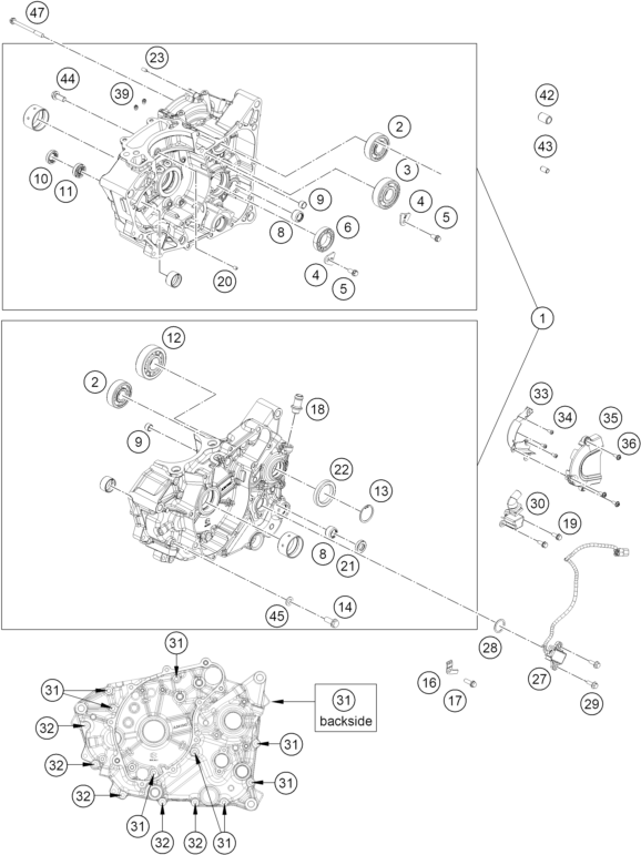 Výkres: 3010 SKŘÍŇ MOTORU