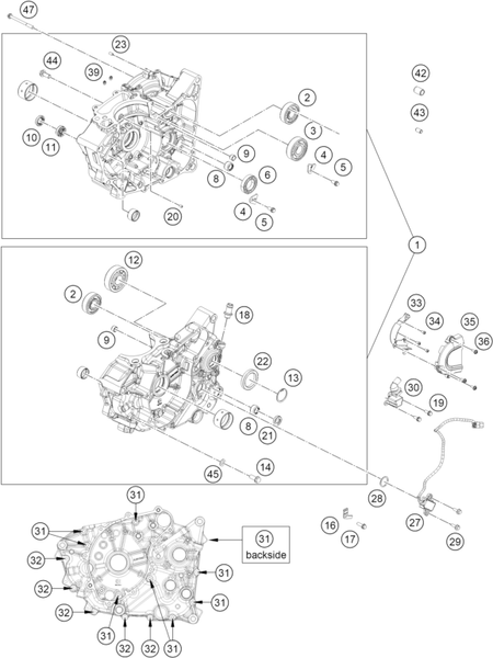 Výkres: 3010 SKŘÍŇ MOTORU