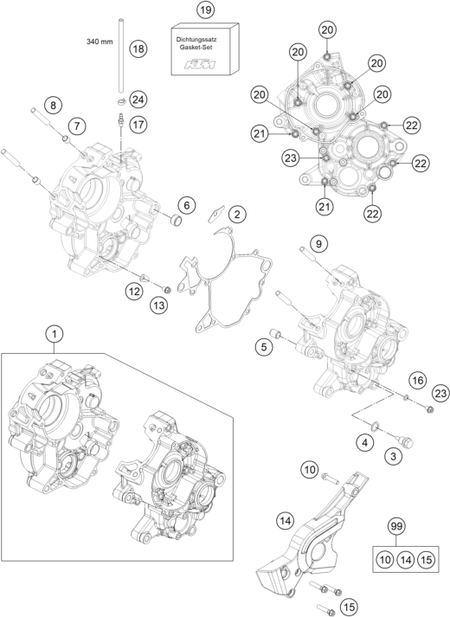 Výkres: 3010 SKŘÍŇ MOTORU