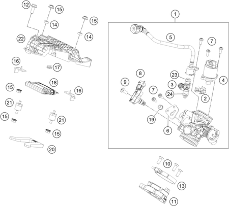 Výkres: 4110 ŠKRTICÍ KLAPKA (THROTTLE BODY)