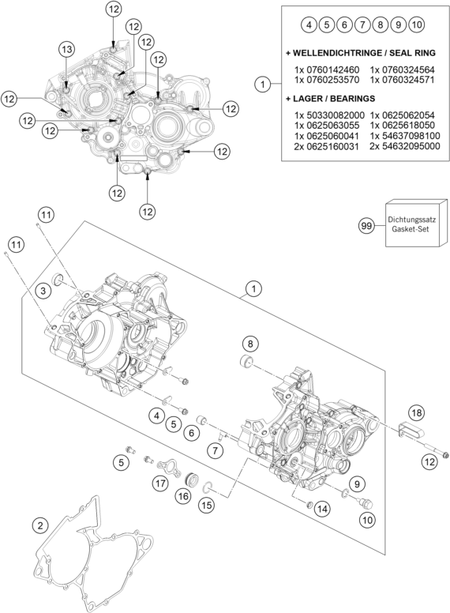 Výkres: 3010 SKŘÍŇ MOTORU
