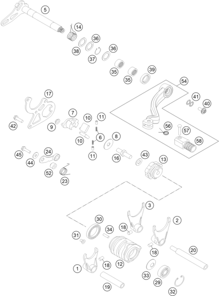 Výkres: 3410 MECHANISMUS ŘAZENÍ