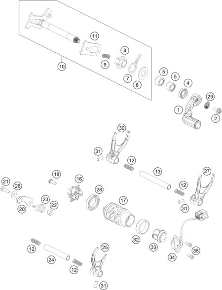 Výkres: 3410 MECHANISMUS ŘAZENÍ