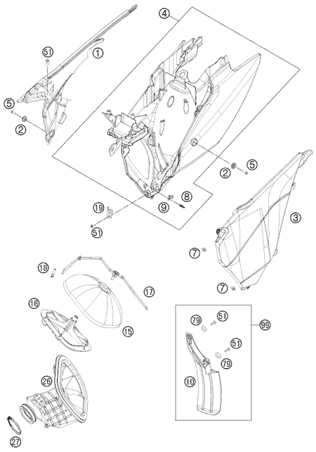 Výkres: 0610 VZDUCHOVÝ FILTR