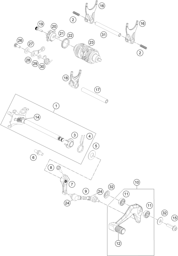 Výkres: 3410 MECHANISMUS ŘAZENÍ