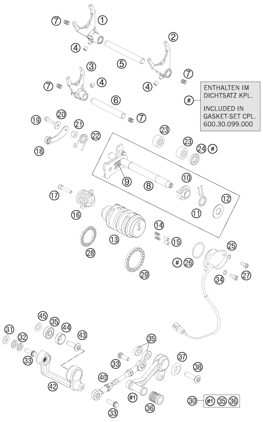 Výkres: 3410 MECHANISMUS ŘAZENÍ