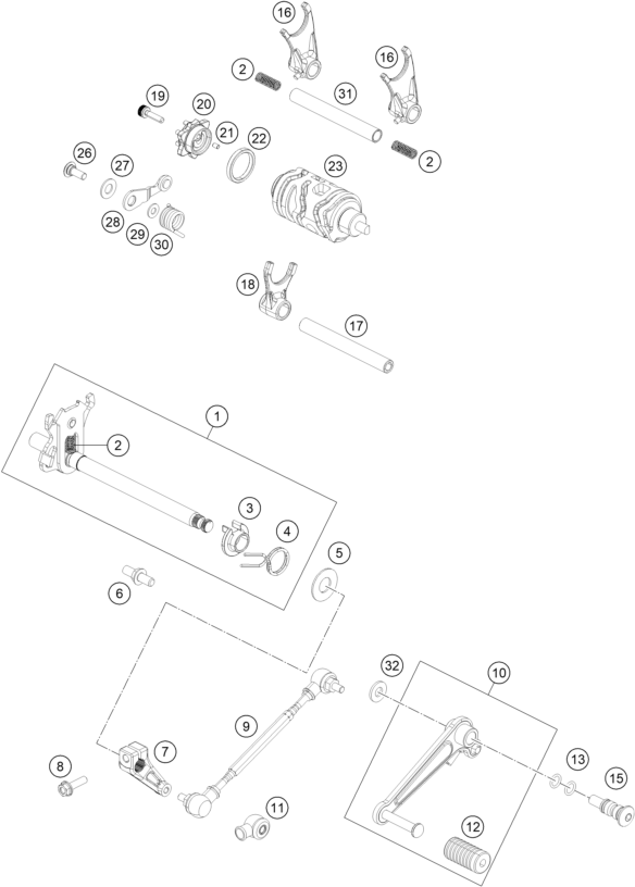Výkres: 3410 MECHANISMUS ŘAZENÍ