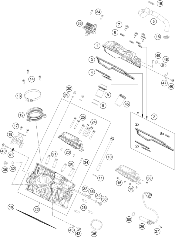 Výkres: 3640 HLAVA VÁLCE ZADNÍ