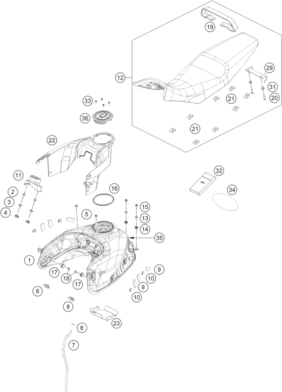 Výkres: 0710 NÁDRŽ, SEDLO