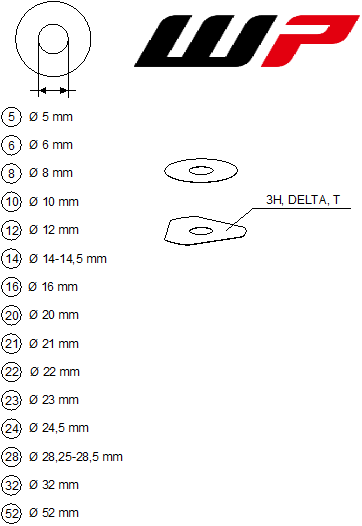 Výkres: 9090 WP VYMEZOVACÍ PODLOŽKY PRO NASTAVENÍ