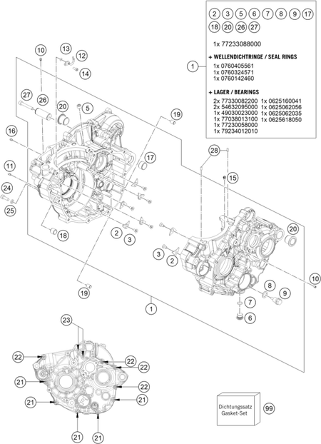 Výkres: 3010 SKŘÍŇ MOTORU