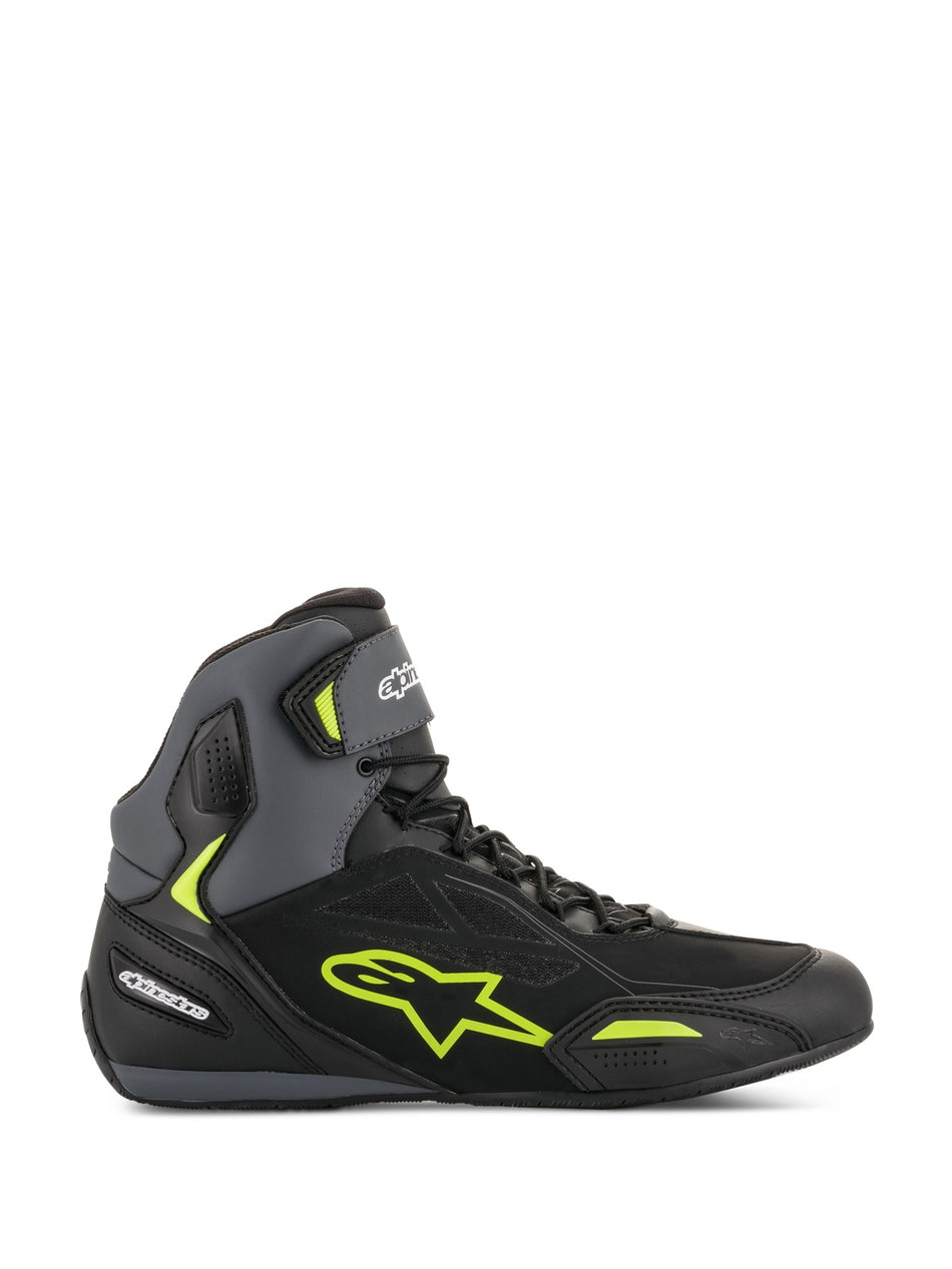 Boty Alpinestars FASTER-3 Drystar černé/šedé/žlutá fluo