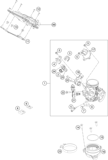 Výkres: 4110 ŠKRTICÍ KLAPKA (THROTTLE BODY)