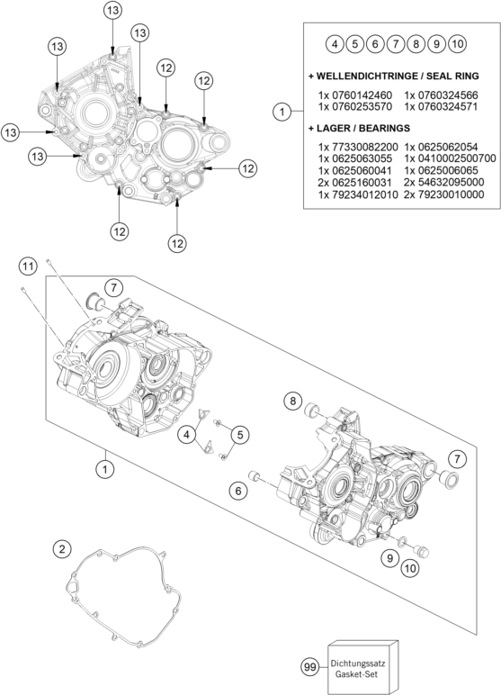 Výkres: 3010 SKŘÍŇ MOTORU
