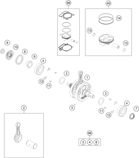 Výkres: 3060 KLIKOVÁ HŘÍDEL, PÍST