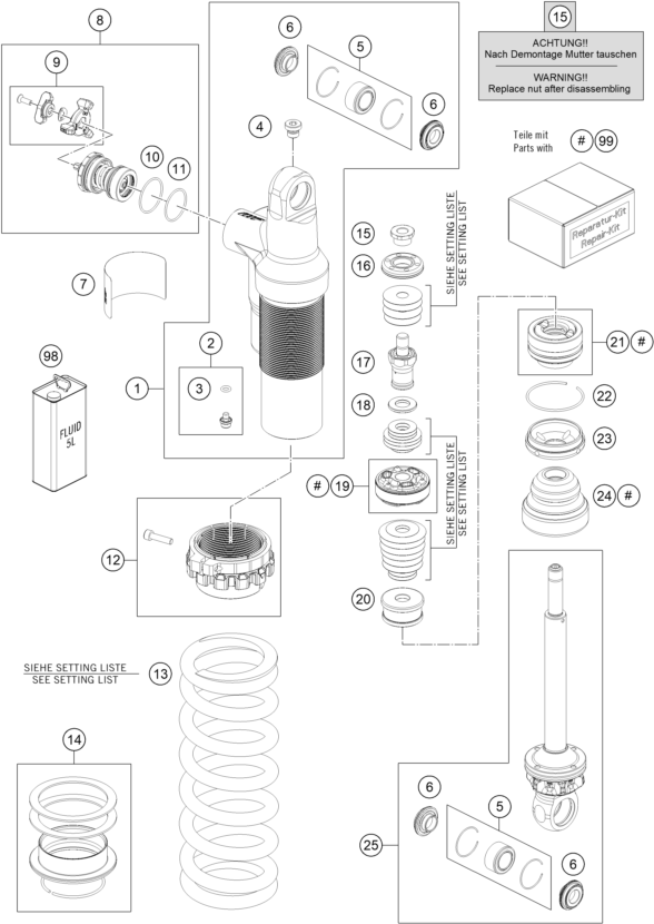 Výkres: 0430 ZADNÍ TLUMIČ ROZLOŽENÝ