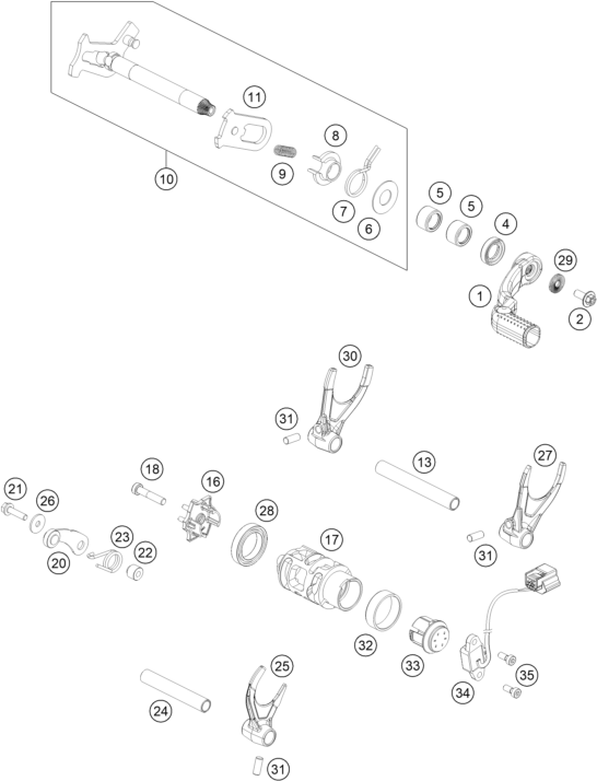 Výkres: 3410 MECHANISMUS ŘAZENÍ
