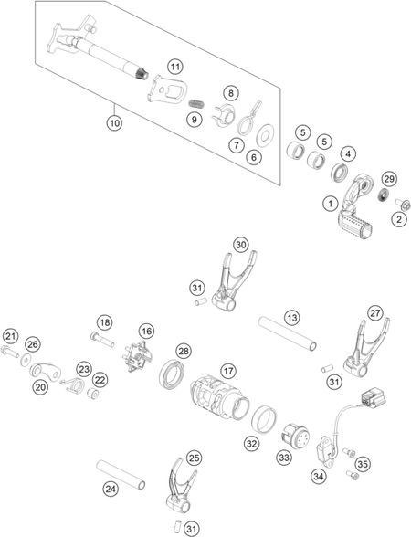 Výkres: 3410 MECHANISMUS ŘAZENÍ