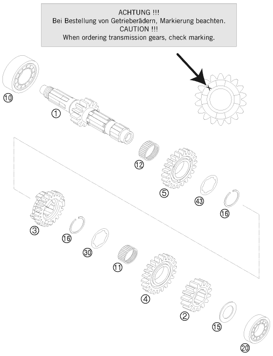 Výkres: 3330 PŘEVODOVKA I - HLAVNÍ HŘÍDEL