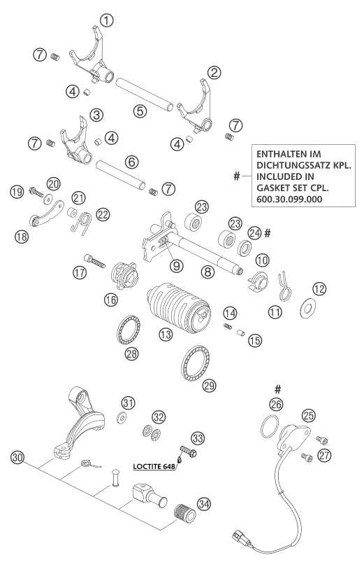 Výkres: 3410 MECHANISMUS ŘAZENÍ