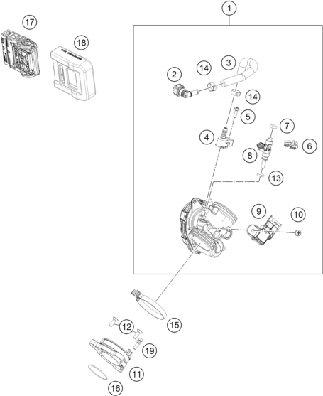 Výkres: 4110 ŠKRTICÍ KLAPKA (THROTTLE BODY)