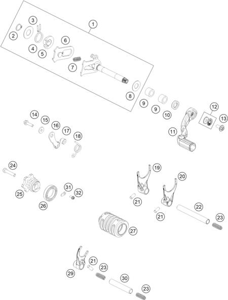 Výkres: 3410 MECHANISMUS ŘAZENÍ