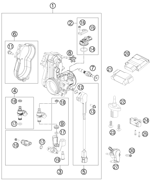 Výkres: 4110 ŠKRTICÍ KLAPKA (THROTTLE BODY)