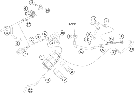 Výkres: 1510 NÁDOBA ZACHYCOVAČE PAR PALIVA