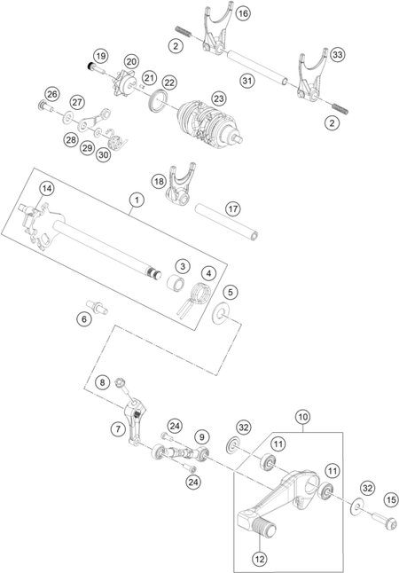 Výkres: 3410 MECHANISMUS ŘAZENÍ