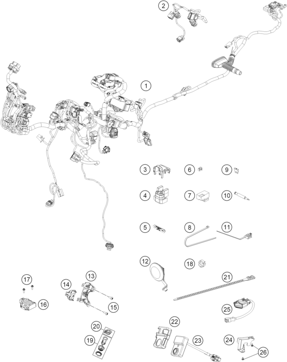 Výkres: 1110 KABELOVÝ SVAZEK