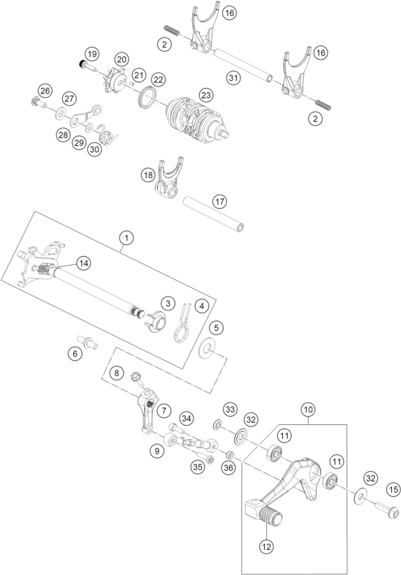 Výkres: 3410 MECHANISMUS ŘAZENÍ